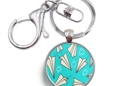 Super Cool Paper Airplanes Designed Circle Key Chains Online