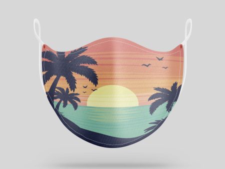 Tropical Summer Theme Designed Face Masks Discount