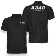 Super Airbus A340 Designed Double Side Polo T-Shirts Discount