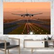 Super Cool Landing During Sunset Printed Canvas Posters (1 Piece) Online Hot Sale