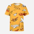 Super Drawings of Airplanes Designed 3D T-Shirts Supply