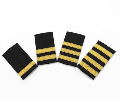 Super High Quality Pilot Epaulettes (1,2,3,4 - Gold & Silver Stripes) Online Hot Sale