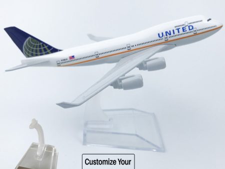 United Airways Boeing 747 Airplane Model (16CM) For Cheap