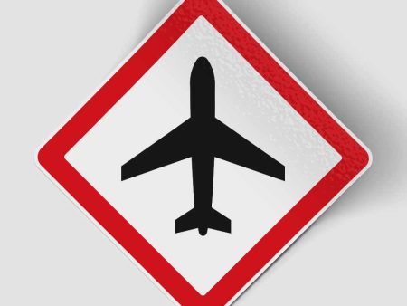 Airplane Warning Designed Stickers For Cheap