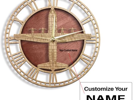 Super Military Aircraft 2 Designed Wooden Wall Clocks Online Hot Sale