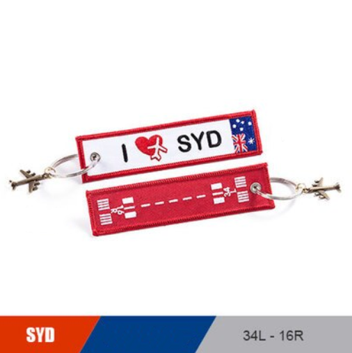 Sydney (SYD) Airport & Runway Designed Key Chain Fashion