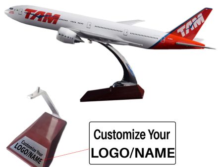 TAM - Brazillian Airline Boeing 777 Airplane Model (Handmade 47CM) For Sale