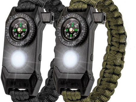 Super Quality Outdoor LED Light & Compass Integrated Bracelets Sale