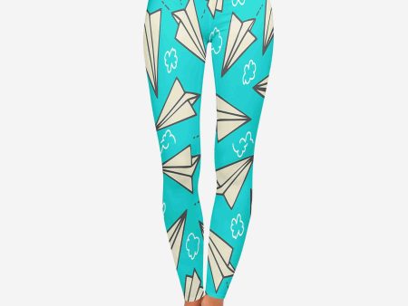 Super Cool Paper Airplanes Designed Women Leggins Sale