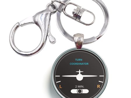 Turn Coordinator Designed Circle Key Chains Fashion