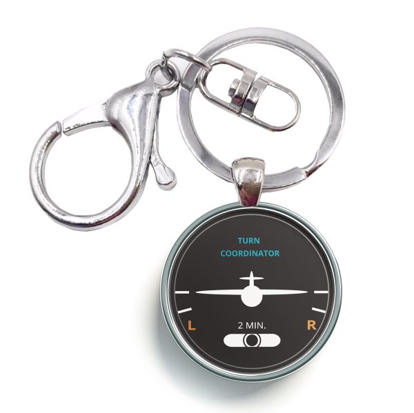 Turn Coordinator Designed Circle Key Chains Fashion