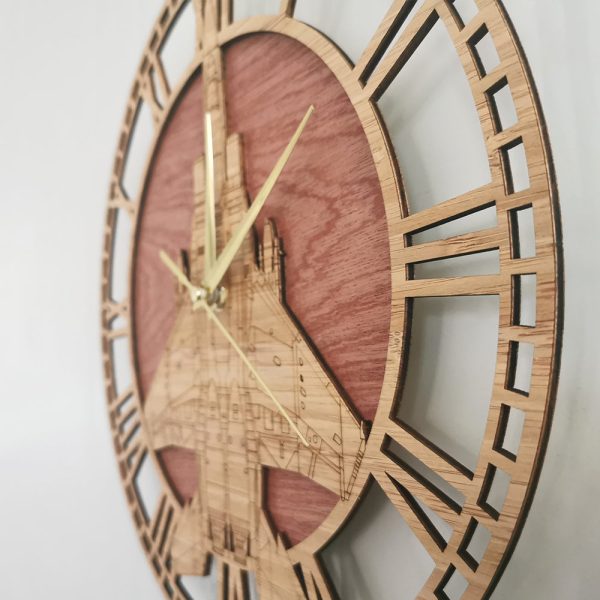 Super Cool Fighter Jet Designed Wooden Wall Clocks Sale