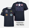 US Air Force + Patches Designed T-Shirts Sale