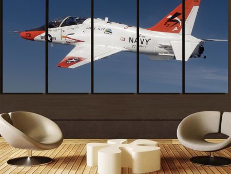 US Navy Training Jet Printed Canvas Prints (5 Pieces) on Sale