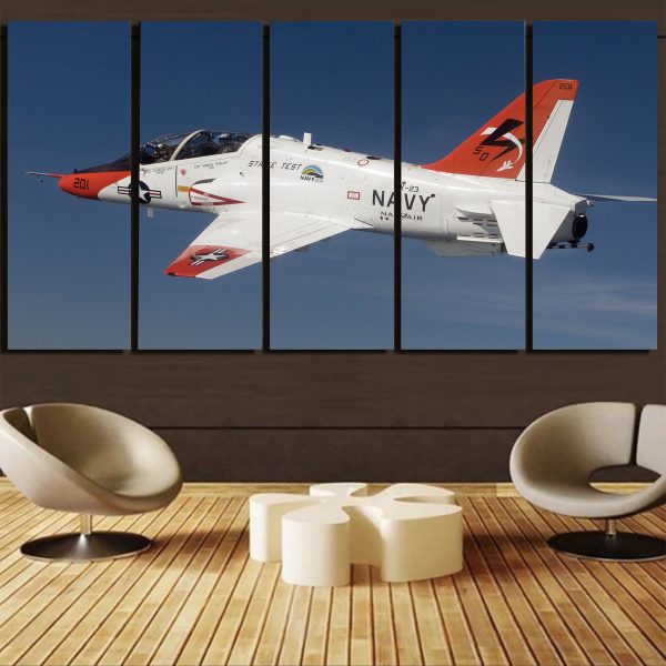 US Navy Training Jet Printed Canvas Prints (5 Pieces) on Sale