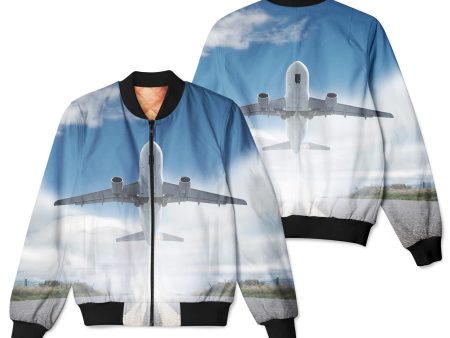 Taking Off Aircraft Designed 3D Pilot Bomber Jackets Online Hot Sale