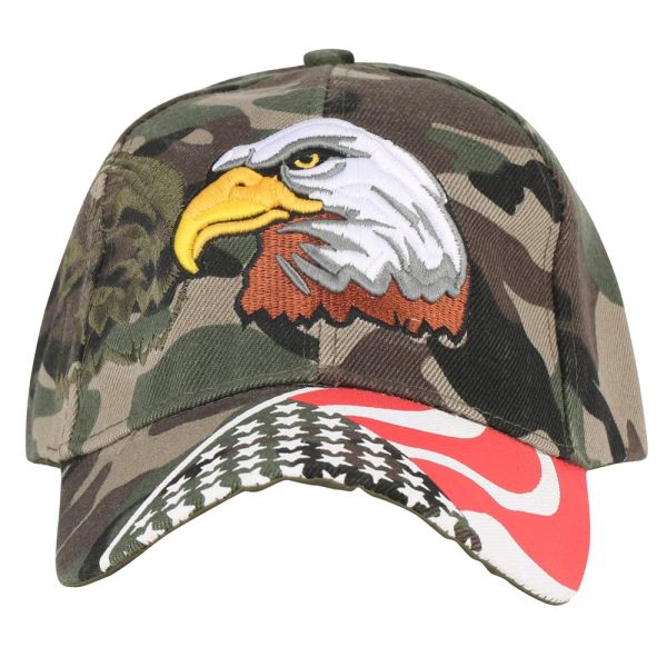 USA Flag Camouflage Style & Eagle Designed Hats Online now