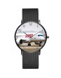 Swiss Airlines Bombardier CS100 Stainless Steel Strap Watches Cheap