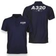 Super Airbus A320 Designed Double Side Polo T-Shirts on Sale