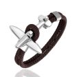 (Edition 2) Small Airplane Designed Rope Leather Bracelets Cheap