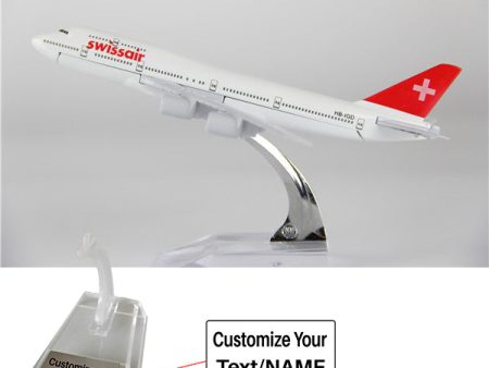 Swissair Boeing 747 Airplane Model (16CM) Online Hot Sale