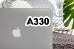 A330 Flat Text Designed Stickers Discount