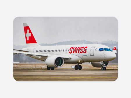 Swiss Airlines Bombardier CS100 Printed Door & Bath Mats For Discount