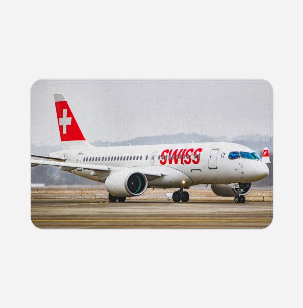 Swiss Airlines Bombardier CS100 Printed Door & Bath Mats For Discount