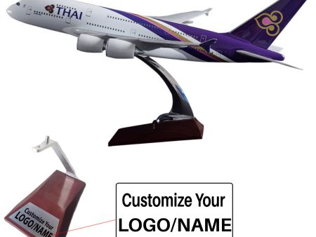 Thai Airways Airbus A380 Airplane Model (Handmade 45CM) Online Sale