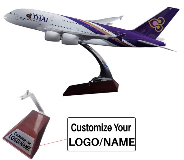 Thai Airways Airbus A380 Airplane Model (Handmade 45CM) Online Sale