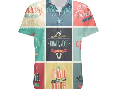 Super Travel Icons Designed 3D Shirts Supply