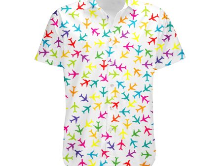 Super Colourful Airplanes Designed 3D Shirts Online Hot Sale