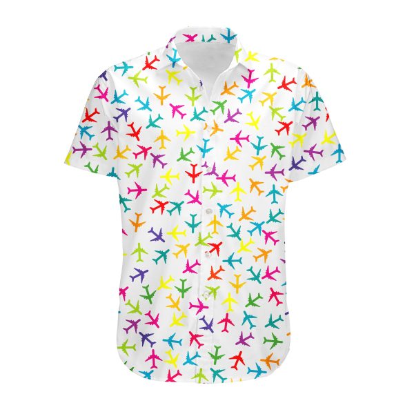 Super Colourful Airplanes Designed 3D Shirts Online Hot Sale