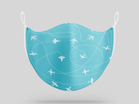 Travel The World By Plane Designed Face Masks For Sale