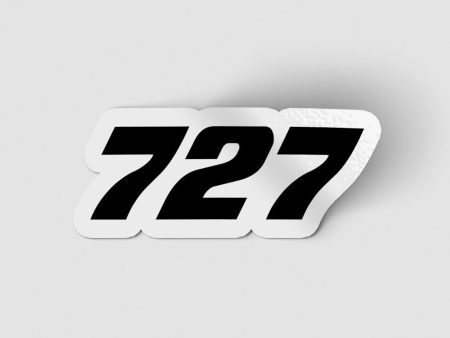 727 Flat Text Designed Stickers Online Hot Sale