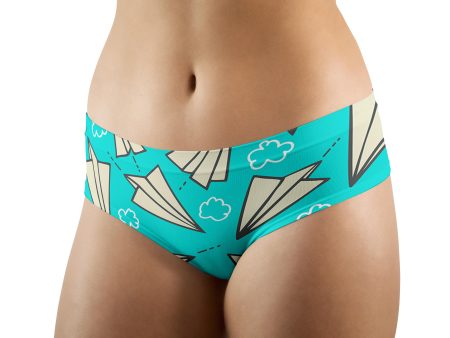 Super Cool Paper Airplanes Designed Women Panties & Shorts For Sale