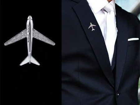 Super Cool Airplane Designed Brooches Online Hot Sale