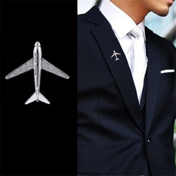 Super Cool Airplane Designed Brooches Online Hot Sale