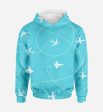 Travel The World By Plane Printed 3D Hoodies Hot on Sale