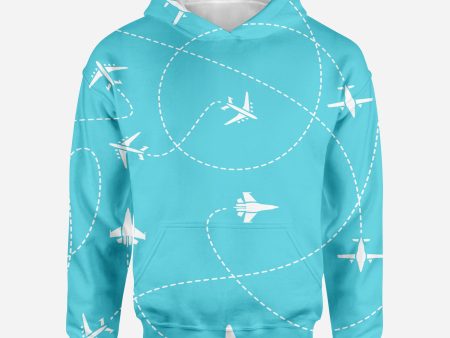 Travel The World By Plane Printed 3D Hoodies Hot on Sale