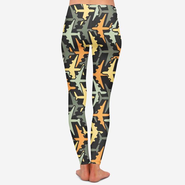 Volume 2 Super Colourful Airplanes Designed Women Leggins Cheap