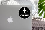 Crew & Circle (Black) Designed Stickers Sale