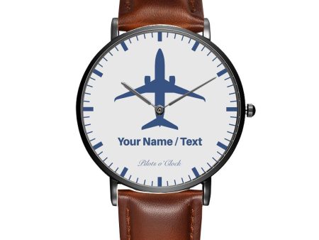 Your Name   Text Printed Leather Strap Watches Online