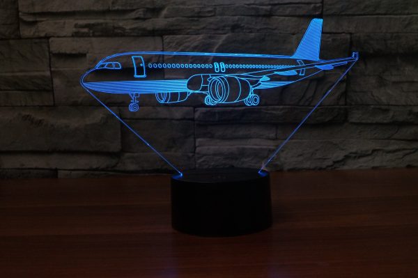 Very Detailed Airbus A320 Designed 3D Lamp Online