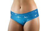 Travelling with Aircraft (Blue) Designed Women Panties & Shorts Online Sale