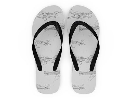 Super Aircrafts Designed Slippers (Flip Flops) Online Hot Sale