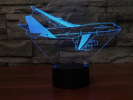 Turning Boeing 747 Designed 3D Lamp Online Hot Sale