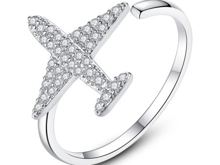 Super Quality Shinny Airplane Shape Ring (Adjustable) Hot on Sale