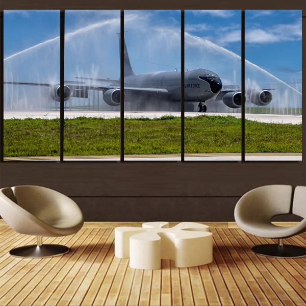 US Air Force Big Jet Printed Canvas Prints (5 Pieces) Hot on Sale