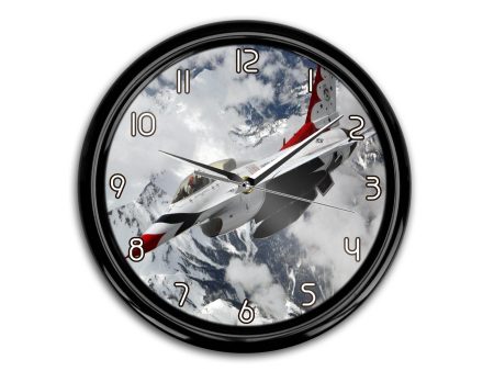 US AirForce Show Fighting Falcon F16 Printed Wall Clocks Fashion